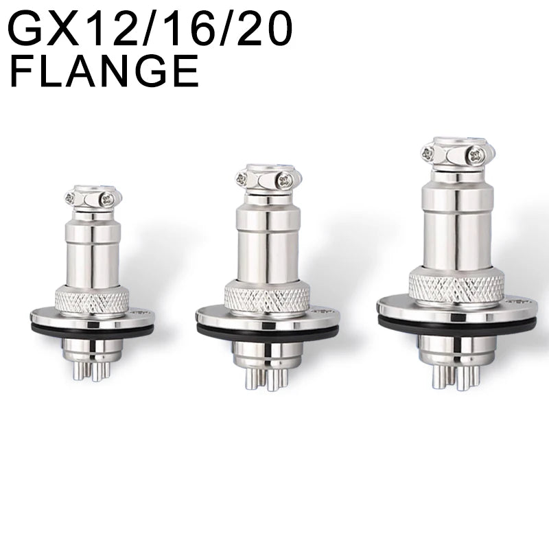 5pcs GX16 Connector Flange Mounting Aviation Plug Male Female 2 3 4 5 6 7 8 9 10Pin M16 Aviation Connector