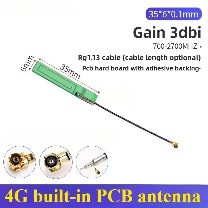 2PCS Full Frequency 5G 4G LTE GSM GPRS 2G 3G NB-IoT Module with Built-In FPC/PCB High Gain Patch Antenna for IoT Device