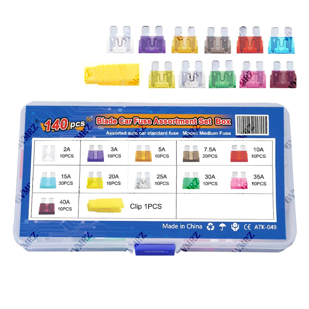 Car Blade Fuse Kit Fuses Automatic Truck Blade The Fuse Insurance Insert Insurance of Xenon Piece Lights Auto Accessories box
