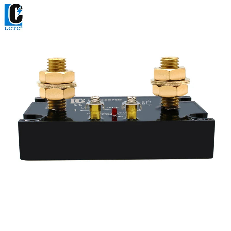 LCTC DC Control DC Solid State Relay 500A 1000A With Radiator SSR Heat Sink High Power Controller 3-32VDC LC-500D75D