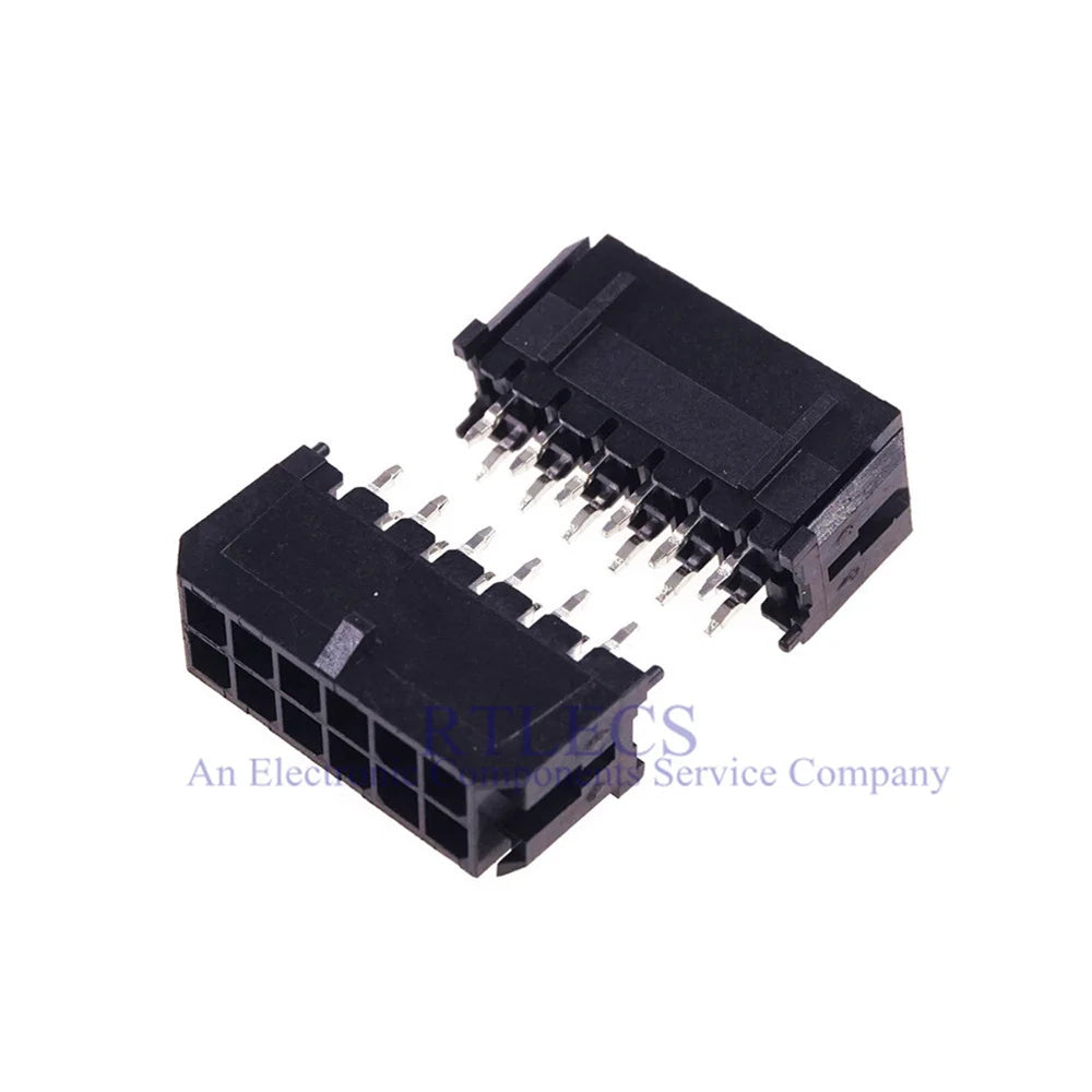 10-500 Pcs PCB Male Header Pin Vertical Through Hole 2 4 6 8 10 12 14 16 18 20 24 Circuits Molex 43045 Micro-Fit 3.0 mm Dual Row