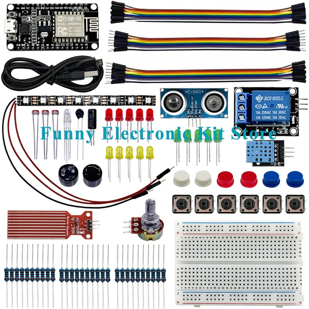 ESP8266 WiFi Development Board Starter Kit for Arduino UNO Breadboard Compatible with UNO IoT WiFi Sensors for Electronic learns