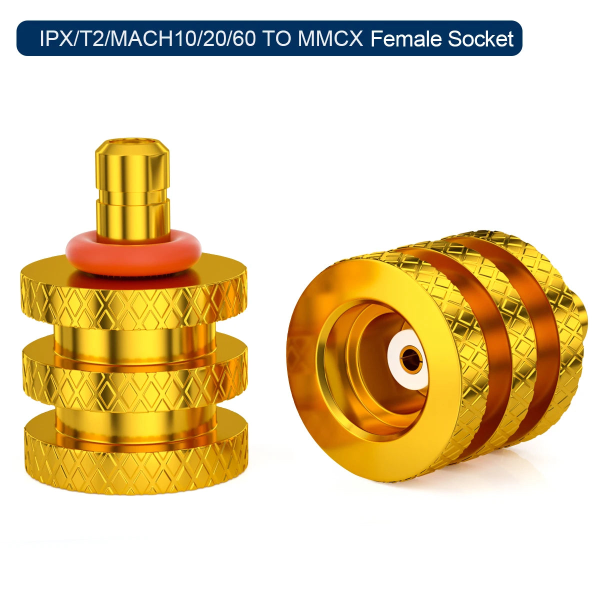 QYFANG Golden Wheel 0.78 Ear/IE300/IE900/IPX/A2DC/IE400 to MMCX Female Base Adapter