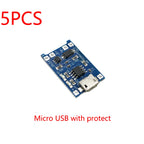 1/3/5pcs Type-C Micro Mini USB 5V 1A 18650 TP4056 Lithium Battery Charger Module Charging Board With Protection Dual Functions