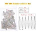 0402 0603 0805 1206 2512 0ohm-10Mohm SMD Chip Fixed Resistor Assortment Kit Electronic components sample pack