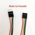 10PCS 2.54MM Pitch Wire Dupont Line Female to Female 1P2 3 4 5 6 Pin Dupont Cable Connector JUMPER Cable Wire for PCB 3D Printer