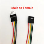 10PCS 2.54MM Pitch Wire Dupont Line Female to Female 1P2 3 4 5 6 Pin Dupont Cable Connector JUMPER Cable Wire for PCB 3D Printer