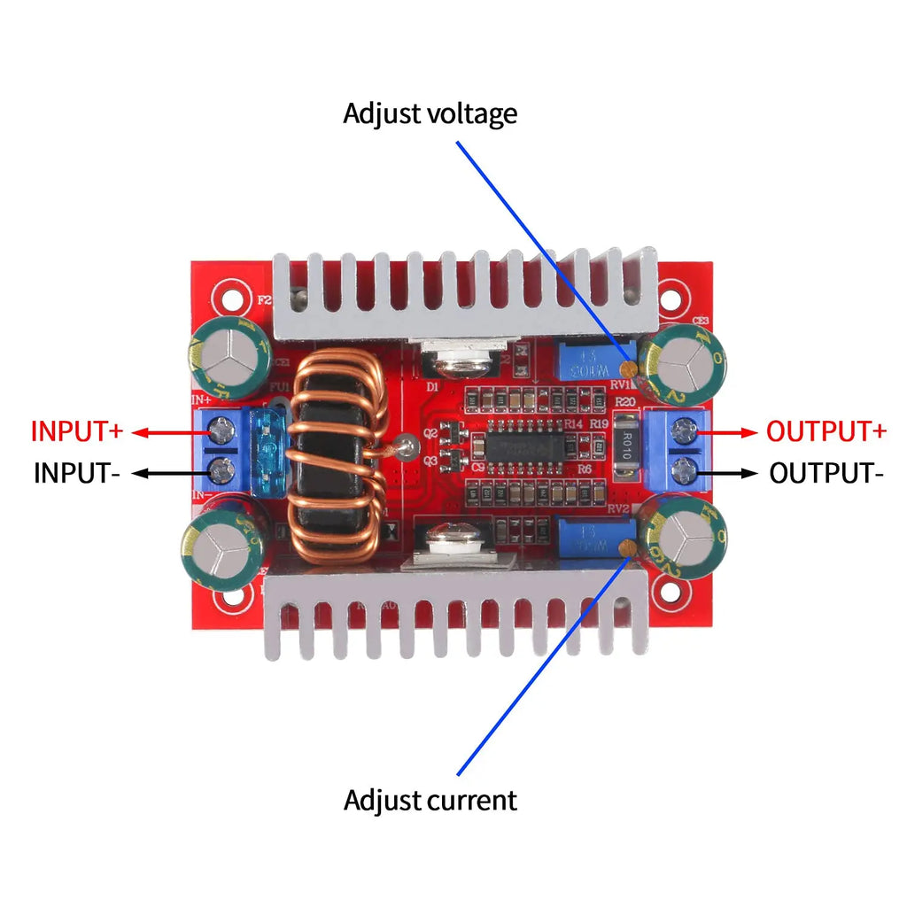 400W DC-DC Constant Current Boost Converter Step-up Power Module LED Driver 8.5-50V to 10-60V Boost Power Converter for Electric