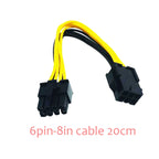 Multi Models 8Pin Adapter Splitter Power Cable 6Pin Cable 8Pin Cable SATA Cable Molex 4Pin for PCI Express GPU Video Converter