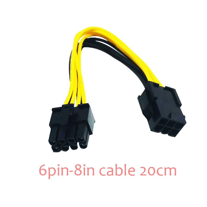 Multi Models 8Pin Adapter Splitter Power Cable 6Pin Cable 8Pin Cable SATA Cable Molex 4Pin for PCI Express GPU Video Converter