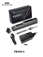 Miniware TS101 Soldering Iron Electric 65W Temperature Programmed LCD New Upgraded TS100 With Soldering Tip Set