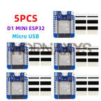 1-10PCS/ D1 Mini LIVE ESP32 ESP-32 WiFi+Bluetooth Internet of Things Development Board based ESP8266 Fully Functional TYPE-C