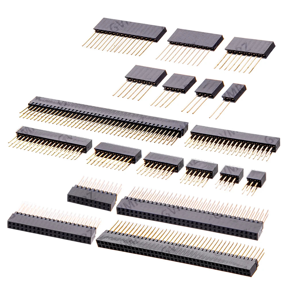 2/3/4/6/8/10/15 Pin 2.54 mm Stackable Long Legs Femal Header For Arduino Shield for IC Circuit Assembly