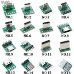 1Pcs USB 3.1 Vertical Straight Plug Double Side Positive Negative Plug Type-C Male/Female Test Board PCB Connector With Pin