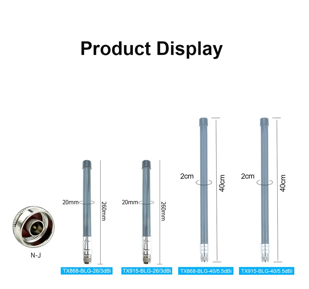 Meshtastic LoRa 868MHz Antenna LoRaWAN 915MHz N Male Outdoor Aerial Fiberglass Long Range 868 915 MHz Antennas