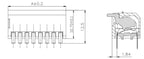 5Pcs Slide Type Switch Module 1 2 3 4 5 7 8 10PIN /1.27/2.54mm Position Way SMD/DIP Pitch Toggle Switch Snap Switch Dial Switch