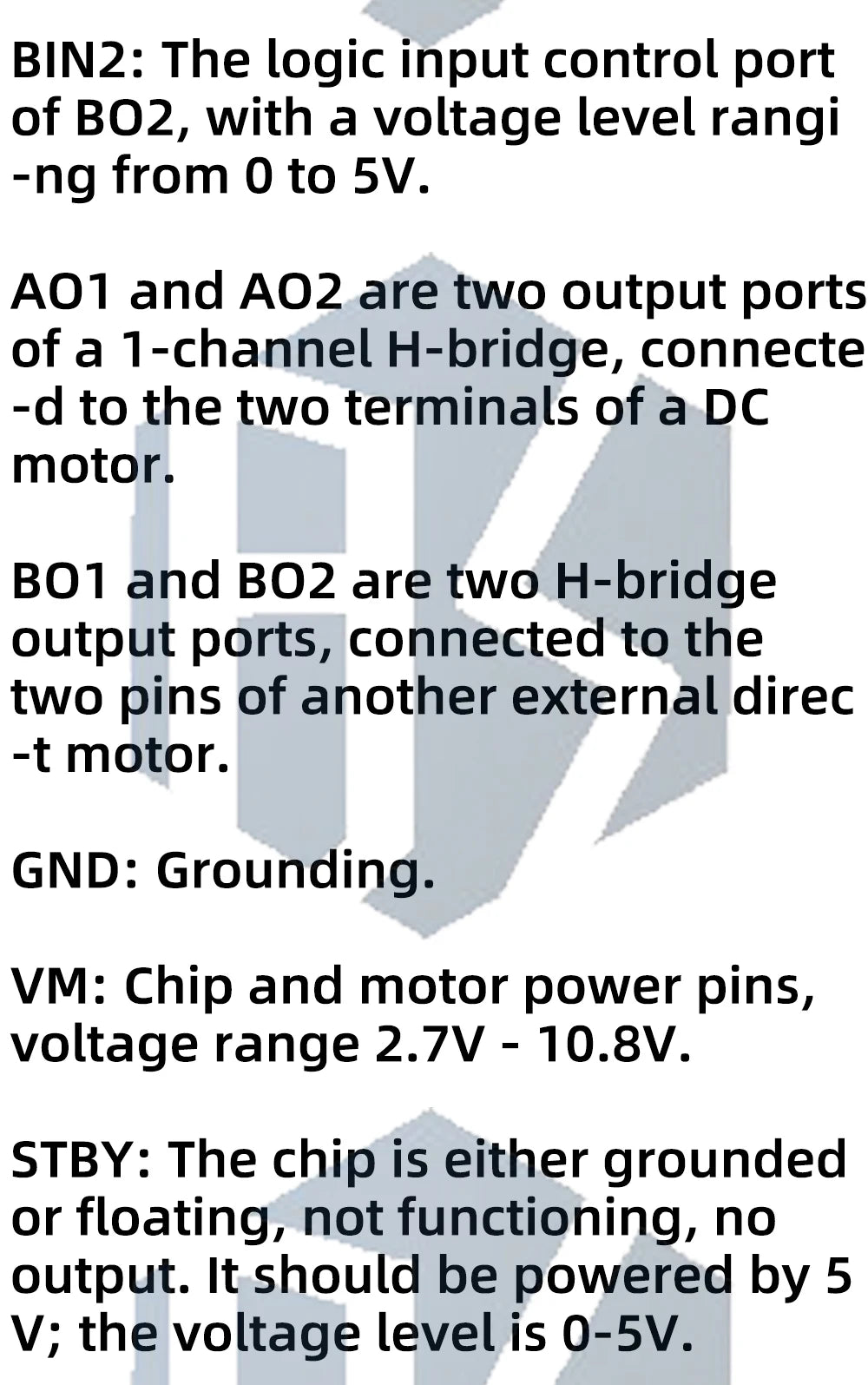 TB6612/DRV8833 Dual Motor Driver 1A TB6612FNG for Arduino Microcontroller Better than L298N