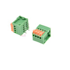 5/10Pcs Kf141r 2/3/4/5/6/7/8/9 Pin Spring Terminal Block Connector 2.54mm Pitch Right Angle 2p 3p 4p 5p For Pcb Mounted Splicing