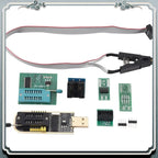 Premium 1Set CH341A 24 25 Series EEPROM Flash BIOS USB Programmer+SOIC8 SOP8 Test Clip+SPI Flash 1.8V Adapter+SOP8 SOIC8 To DIP8