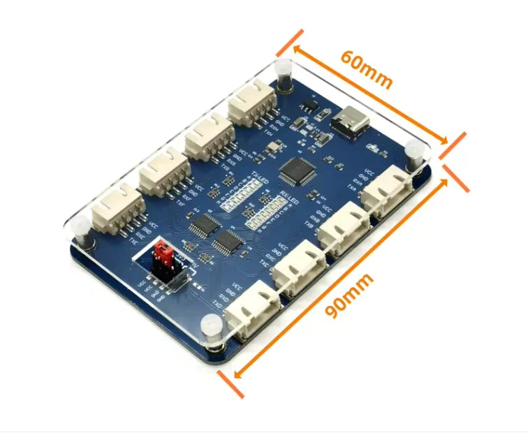 USB to 4CH/8CH TTL Serial Module Independent Serial Port up to 6Mbps CH348 Chip