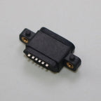 USB 3.1 Connector Type C 6Pin 6 Welding Wire Female Waterproof Female Socket With Screw Hole Rubber Ring Fast Charging Port