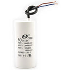 CBB60 Motor Start Capacitor for Washing Machine, Spin Dryer, Water Pump 4/5/6/8/10/12/20/100UF