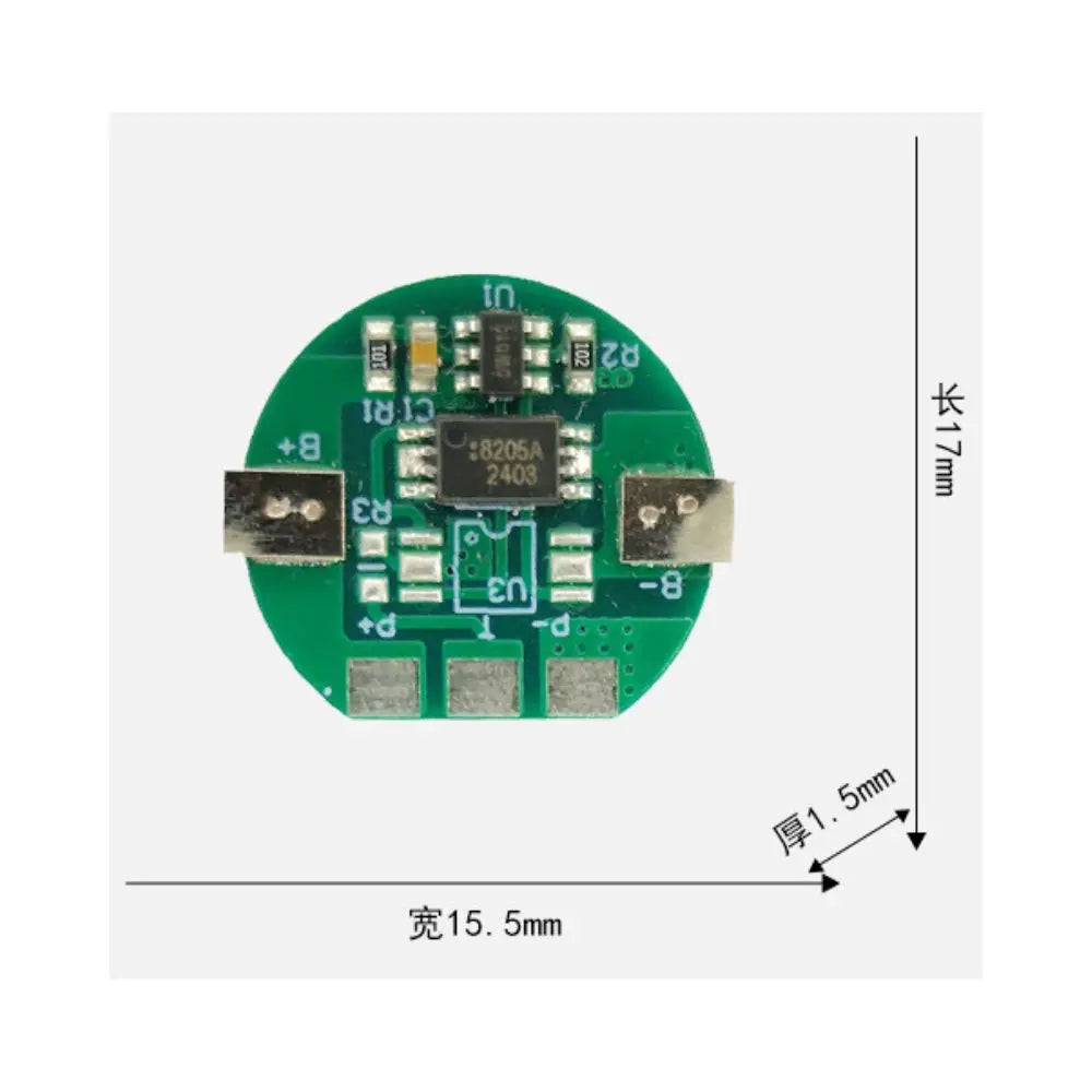 10pcs Cylindrical 3.7V 18650 PCM – 2A/4A Battery Protection Module with IC & MOSFET for Safe Charging PCB BMS Protection Module