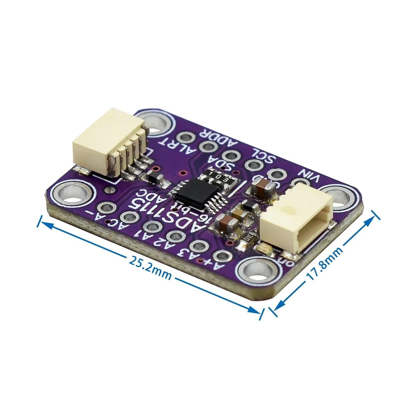ADS1115 16-bit ADC- 4-channel with programmable gain amplifier -STEMMA QT/For Qwiic