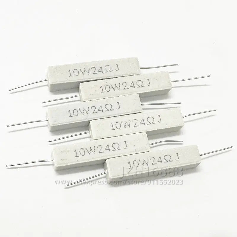 10pcs/10W 5% Cement Resistor Power Resistance 0.05 ~510K 0.1R 0.5R 10R 50R 0.22 0.33 0.5 1 2 5 8 10 15 20 25 30 100 1K 2K 3K ohm