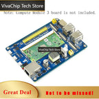VivaChip TechCM3 IO Board CM4S PoE USB Base Expansion Board Projects for RasPi RPI Raspberry Pi Compute Module 3 Lite Plus 4S Ac