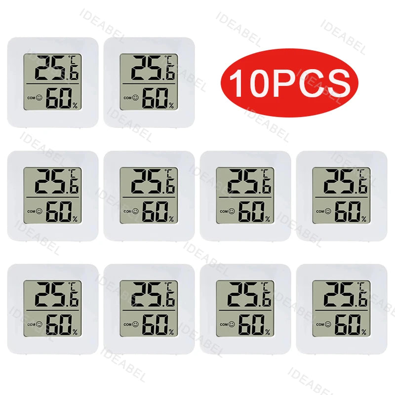 6-10PCS Mini LCD Digital Thermometer Hygrometer Indoor Room Temperature Humidity Meter Sensor Gauge Weather Station