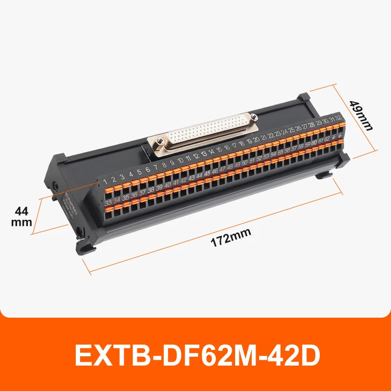 ENMG Direct Insertion 8A 300V DB9 Serial Terminal Block 9 pole 15db25 37 44 50 78 pin male female terminal block rail type D-SUB