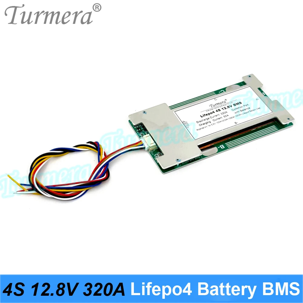 Turmera 4S 12.8V 280A Balance Lifepo4 Battery BMS Balance Protected Board for 3.2V 100Ah 200Ah 280Ah 320Ah Lifepo4 Batteries Use