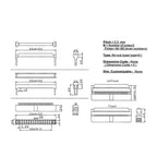 5Pcs 2.0MM Pitch FC 6/8/10/12/14/16/20/24/26/30/34/40 Pin Female IDC Socket Crimping Connector Ribbon Cable Socket