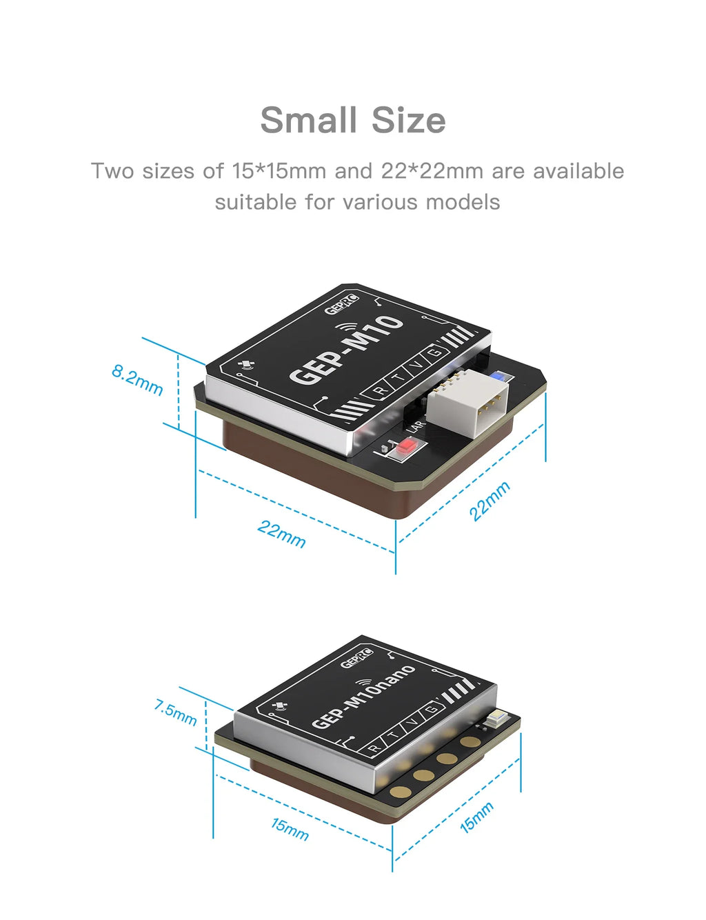 GEPRC GEP-M10 Series GPS Module Integrate SBAS Joint Positioning  M10 Chip QMC5883L Magnetometer DPS310 Barometer FPV Drone