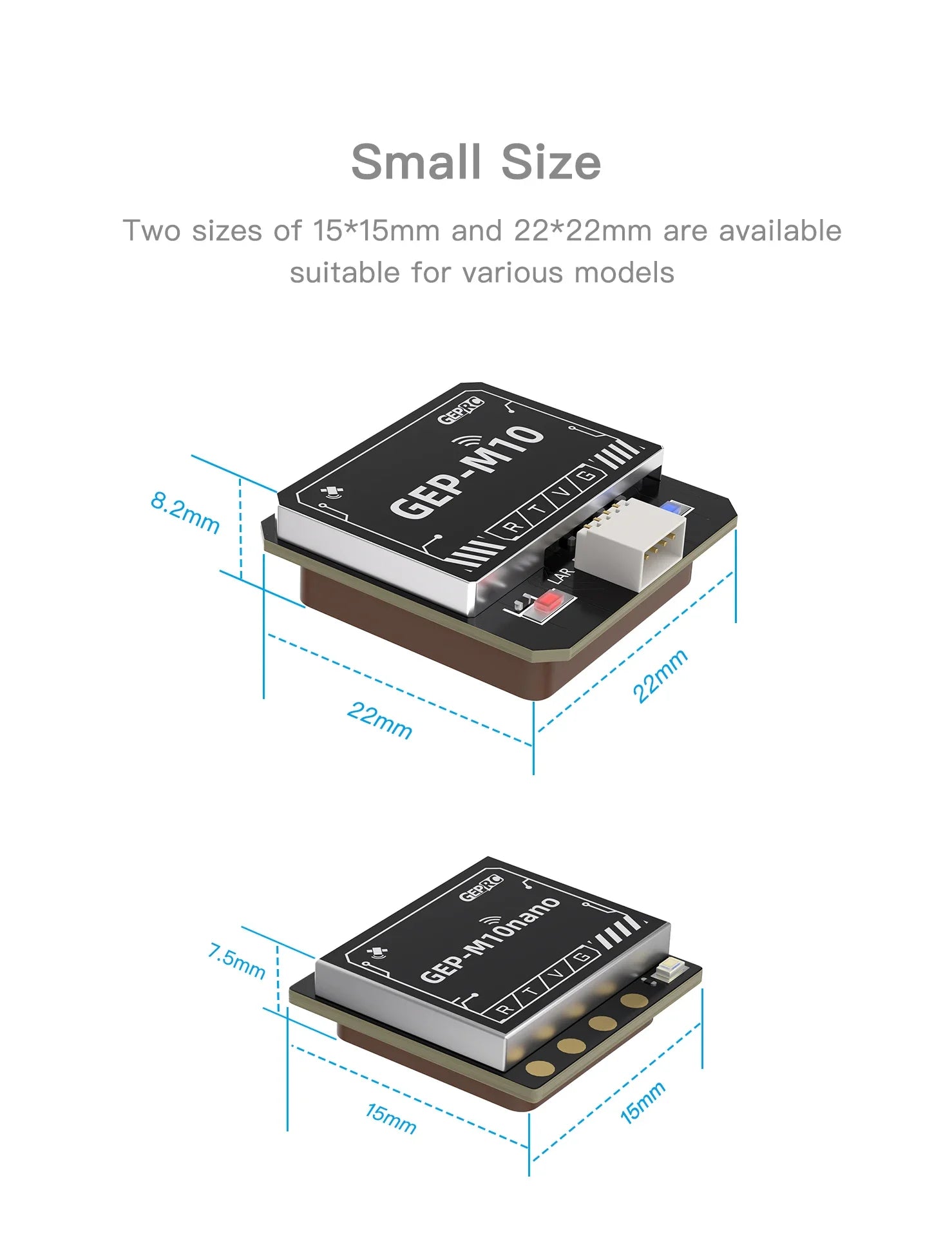 GEPRC GEP-M10 Series GPS Module Integrate SBAS Joint Positioning  M10 Chip QMC5883L Magnetometer DPS310 Barometer FPV Drone