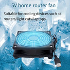 120x120x25mm 5V USB Power Cooling Case Fan For Receiver DVR Xbox TV Box Router