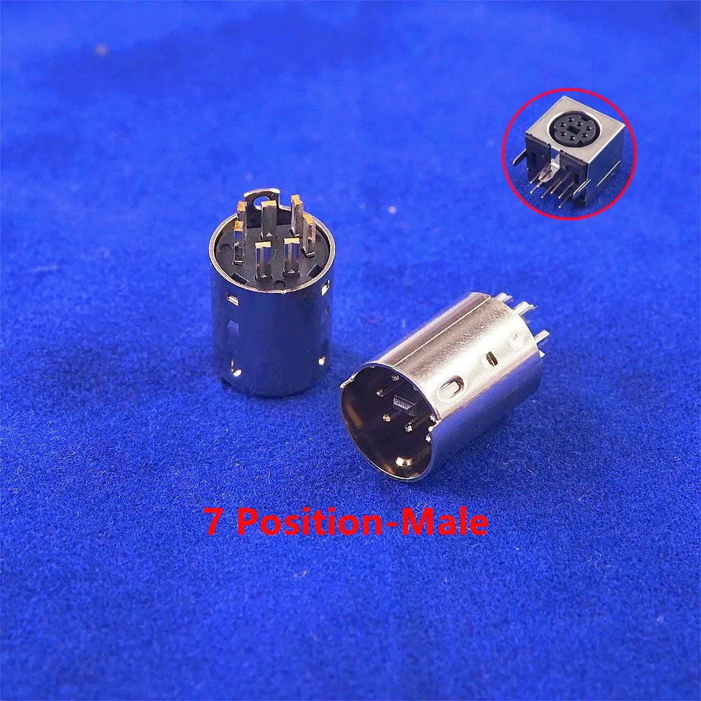 10 30 50 200 500 Pcs Din Plug Male Connector 3 4 5 6 7 8 9 10 Pin Wire Solder Injection Rating 1A 110V 2A 12V Mini Circular DIN