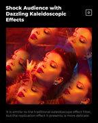 K&F CONCEPT Effects Filters Kaleidoscope Prism/Spiral Halo/Split Diopter/Motion Blur/4 6 8 Points Camera Lens Filter Photography