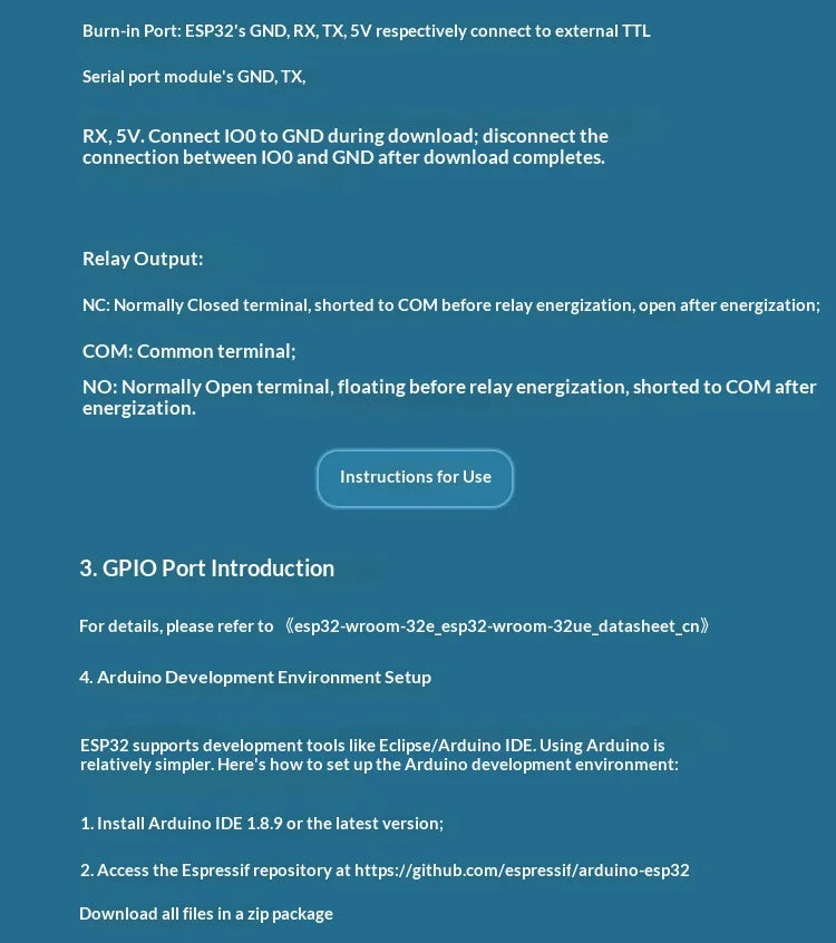 Dc5-30v Power Supply Esp32 Wifi Bluetooth Ble Eight-way Relay Esp32- Secondary Development Board