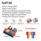 1/5PCS Wire Connector Electrical Cable Led Connectors Mini Terminals Blocks Quick Wiring Push-in Docking Butt Electrician Tools