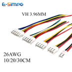 10pcs JST VH3.96 22AWG 20cm Single Male Housing Plug Connector Wire Cable 2/3/4/5/6/7/8/9/10Pin with DIP RA SMT Pin Wafer
