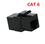 Cat 5e Cat6 Cat 6A Keystone Jack RJ45 Connector Extension Inline Coupler Ethernet Network LAN Unshielded