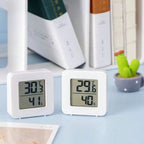1/2/3pcs Small Digital Hygrometer Indoor Thermometer Environment Temperature Humidity Meter Monitor For Home Office Reptile Terrarium, Indoor Thermometer