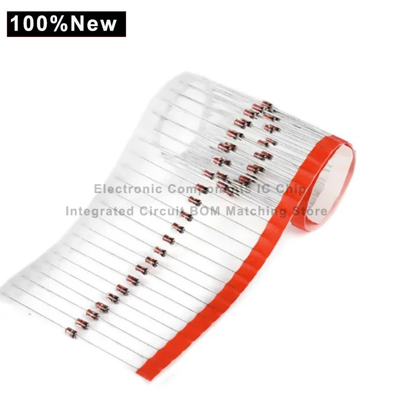 500pcs/lot 1N4732A Zener diode 4.7V Straight glass tube 1W stabilized diode 5.1v 1w 1N4733A