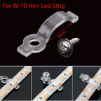 Neon Strip Led Connector COB Led Tape Fix Holder Clips with Screw Plastic Buckle Accessories For 5050 2835 5/12/110/220V RGB Led
