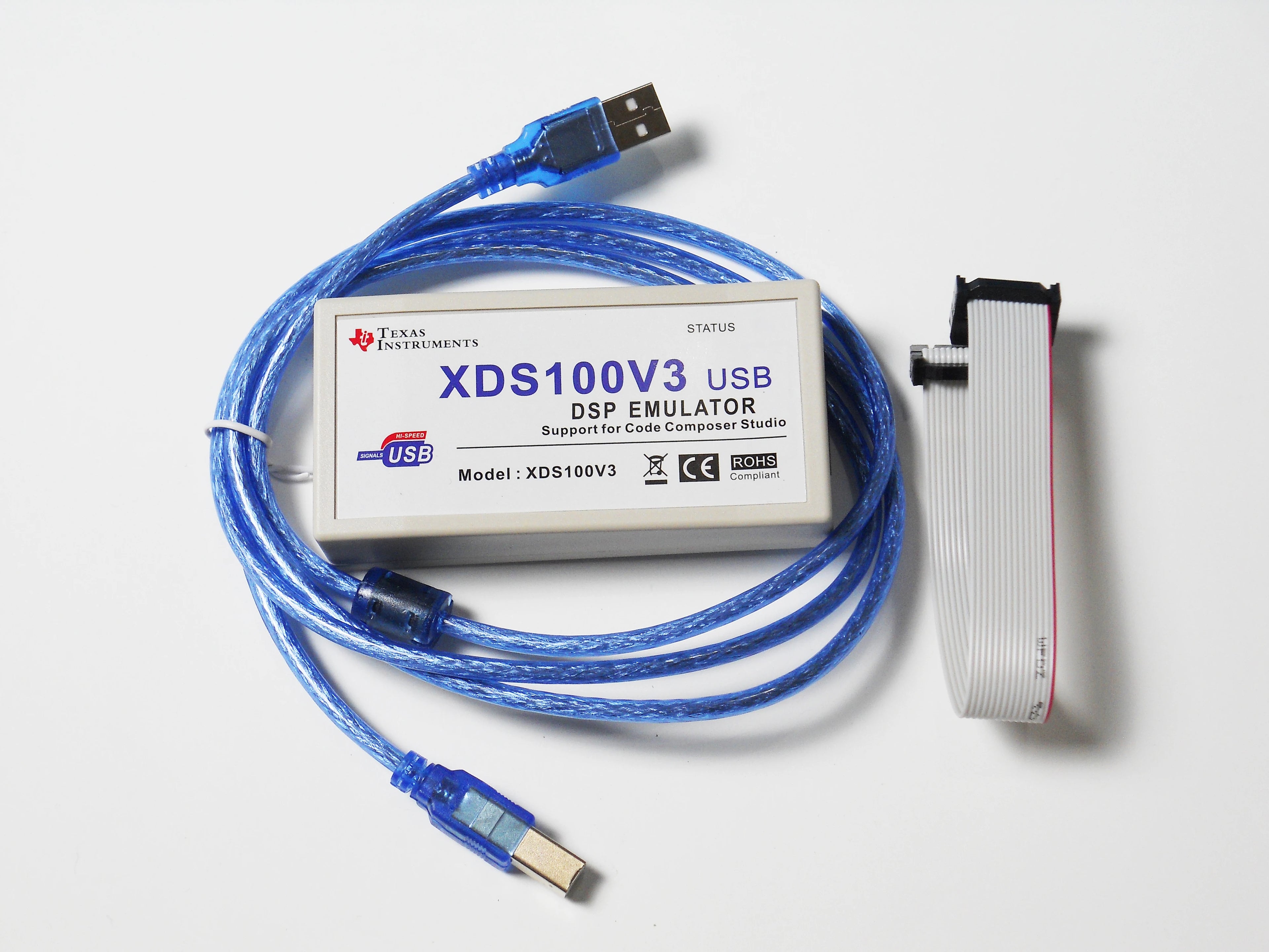 XDS100V3 emulator TI DSP JTAG Debugger Replace xds100v2 Programmer for TI TMS320 ARM9 A8 download lineUSB2.0support ccs5/6/10/12