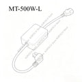 1PCS/Lot MT-500W-L Single-phase AC power filter 500W 220V anti-interference sound purification with plug and wire MT-500W-L