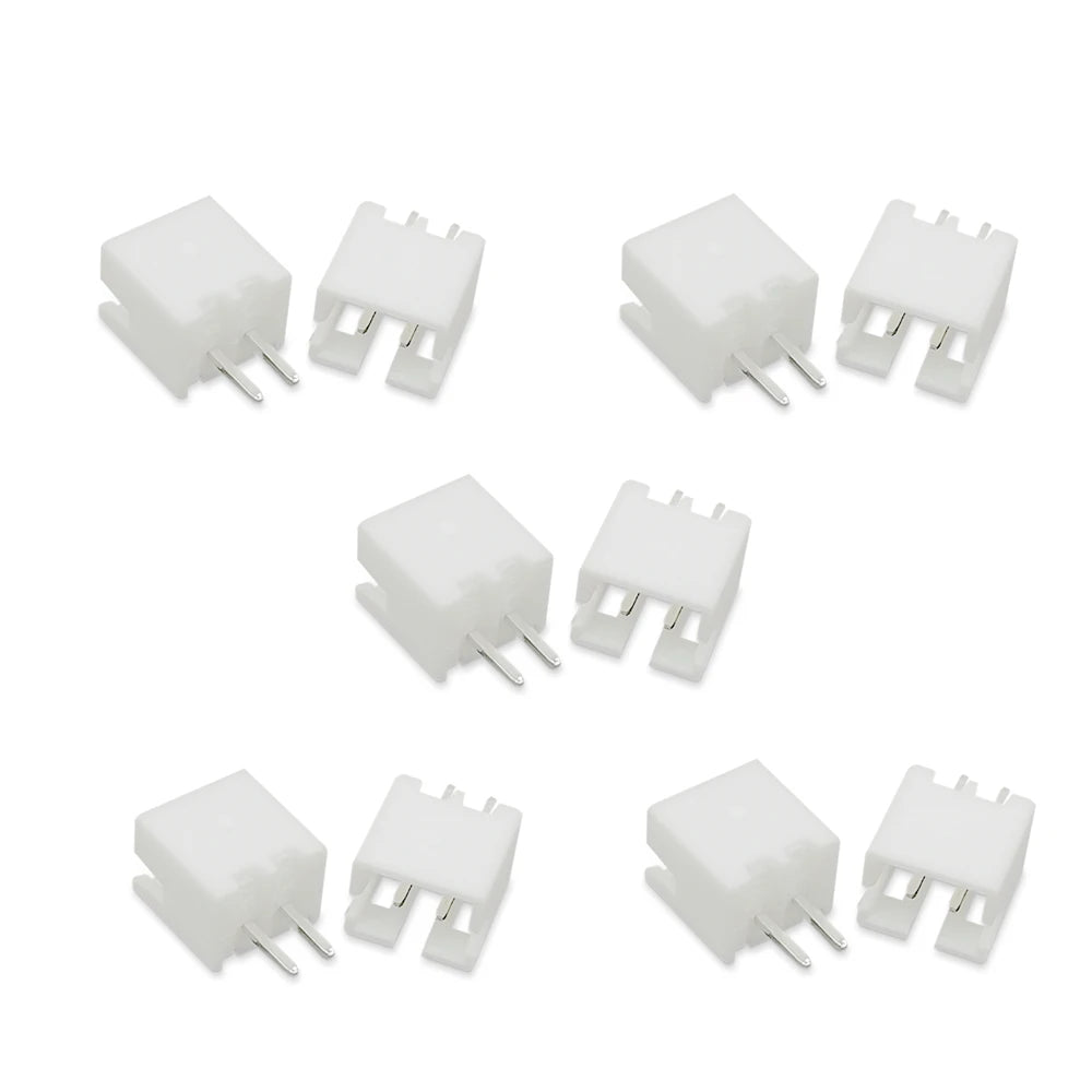 5/10/20 Sets JST PH 2.0mm 2-Pin Connector Kit, 22AWG 10cm Silicone Wire with Micro Female Plug & Straight Male Wafer Pin