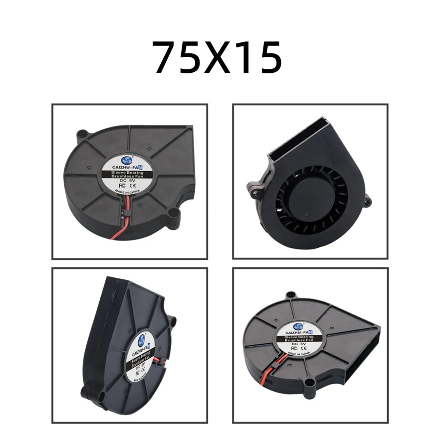 30MM 40MM 50MM 60MM 75MM 97MM Cooling Fan Brushless Motor Case Fan Blower Fan Humidifier FanInduction Cooker Fan 5V USB Plug